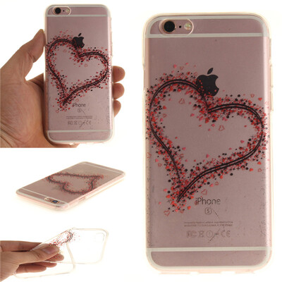 

Love wreaths Pattern Soft Thin TPU Rubber Silicone Gel Case Cover for IPHONE 6/6S