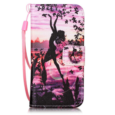 

Butterfly Girl Design PU�Leather�Flip�Cover Wallet�Card�Holder�Case�for LG LS775