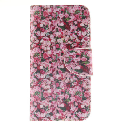 

Floral Design PU Leather Flip Cover Wallet Card Holder Case for MOTO G3