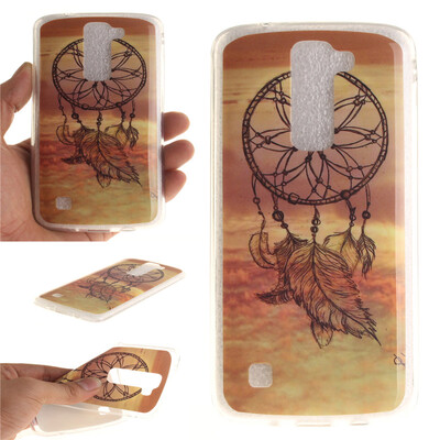 

Обложка Dreamcatcher Pattern Мягкий тонкий ТПУ резиновый силиконовый гель чехол для LG K8