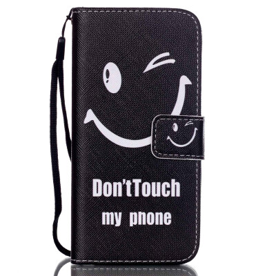 

Smiling Face Design PU Leather Flip Cover Wallet Card Holder Case for IPHONE 6G