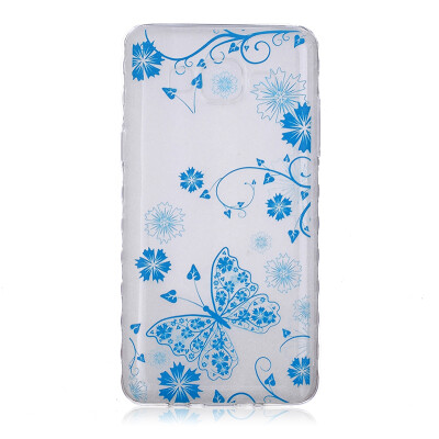 

Blue butterfly Pattern Soft Thin TPU Rubber Silicone Gel Case Cover for SAMSUNG GALAXY On5 G550