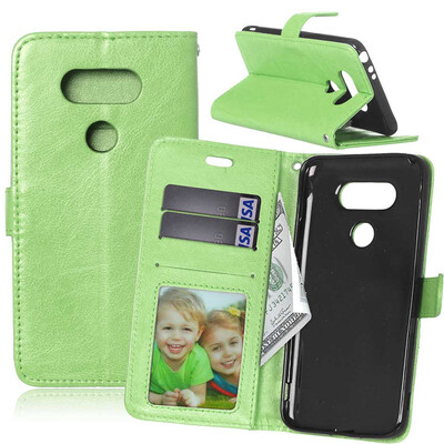 

Green Style Classic Flip Cover with Stand Function and Credit Card Slot for LG G5