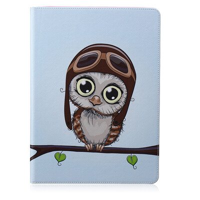 

Owl Style Embossing Classic Flip Cover with Stand Function and Credit Card Slot for iPad Pro 12.9