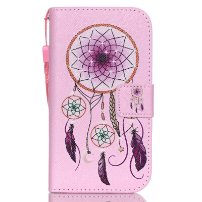 

Pink Bell Design PU Leather Flip Cover Wallet Card Holder Case for SAMSUNG G360