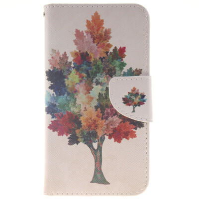 

Colorful tree Design PU Leather Flip Cover Wallet Card Holder Case for LG K10