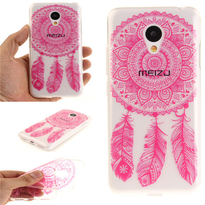 

Rose wind chimes Pattern Soft Thin TPU Rubber Silicone Gel Case Cover for MEIZU MX3