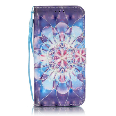 

Colourful Flower Design PU Leather Flip Cover Wallet Card Holder Case for SAMSUNG S6EDGEPLUS