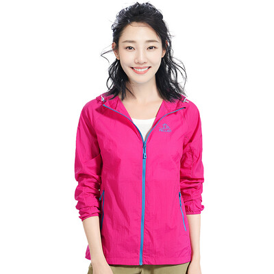 

PELLIOT) skin clothing men and women outdoor sports skin windbreaker 262,1204 female rose red