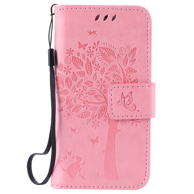 

Pink Tree Design PU кожа флип крышку кошелек карты держатель чехол для IPHONE 5