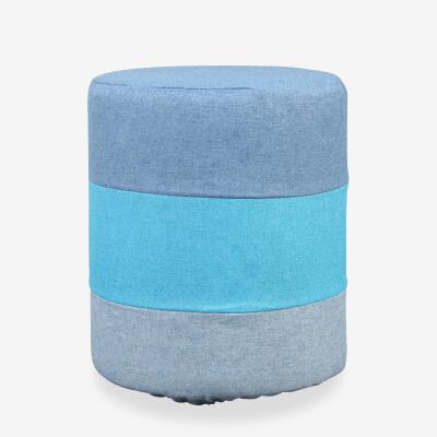 

Meadows Stool Round Fabric Rainbow Stool Wearing Stool Dining Chair Tea Stool Stool Stool Stool Bench Stool Kindergarten Small Bench Plate Blue 13678