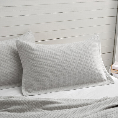 

Jingdong Supermarket Big Park DAPU Towel Home Textiles Class A Pillowcase Cotton Waffle Pillow Pillow One Pair 2 Light Soft Blue 172g Article 50 80cm