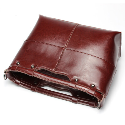 

Dirirab Handbags 2017 New Kraft Shoulder Bag Handmade Retro Messenger Bag Women Bag Handbag Small Bag Casual Ladies Leather Bag
