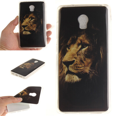 

Lions Pattern Soft Thin TPU Rubber Silicone Gel Case Cover for Lenovo VIBE P1