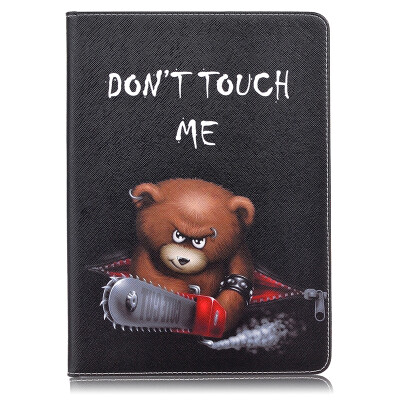 

Bear Style Embossing Classic Flip Cover with Stand Function and Credit Card Slot for iPad Pro 9.7/iPad Air 3