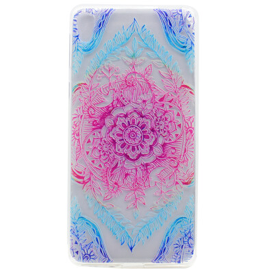 

Magic flower Pattern Soft Thin TPU Rubber Silicone Gel Case Cover for Sony Xperia E5