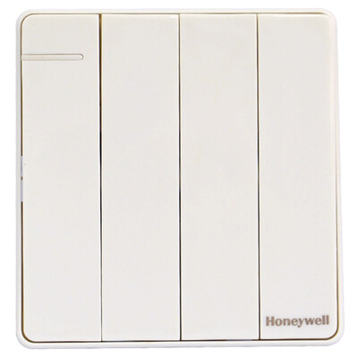 

Honeywell Honeywell switch socket panel four open dual control switch elegant series white
