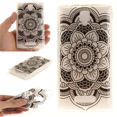 

Черное солнце цветок шаблон Мягкий тонкий ТПУ Резиновая крышка случая силикона геля для Lenovo A2010