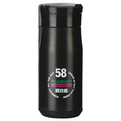 

[Путь] пьющих Jingdong супермаркет сумки (RUNSIER) B19 420ml нержавеющей стали портативный кружка перемещения чашки вылазка движения висит черная лента износа