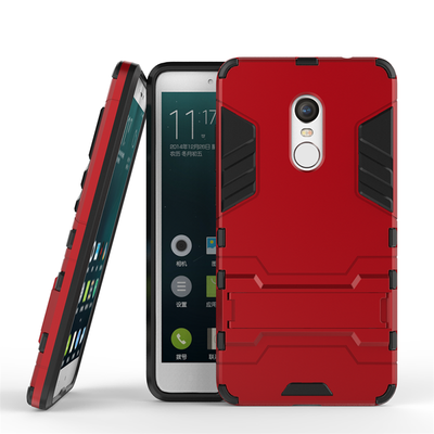 

Red Slim Robot Armor Kickstand Shockproof Hard Rugged Rubber Back Case For XIAOMI RedMi Note4