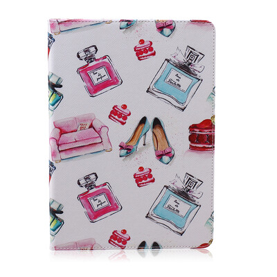

Perfume bottle Style Embossing Classic Flip Cover with Stand Function and Credit Card Slot for iPad Air 2/6