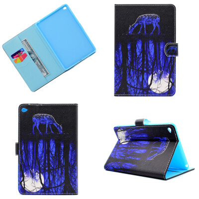 

Water reflection Style Classic Flip Cover with Stand Function and Credit Card Slot for Apple iPad Mini 4