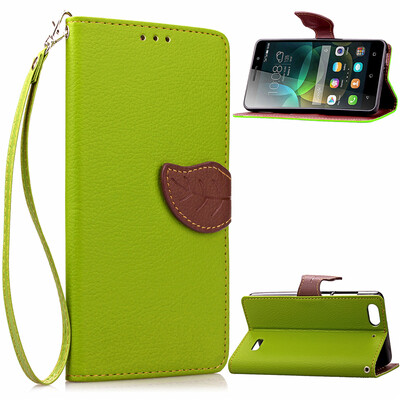 

Green Design PU Leather Flip Cover Wallet Card Holder Case for Huawei Honor 4C