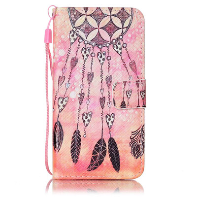 

Orange Chime Design PU Leather Flip Cover Wallet Card Holder Case for SAMSUNG A510
