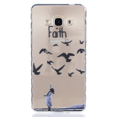 

Woman birdie Pattern Soft Thin TPU Rubber Silicone Gel Case Cover for SAMSUNG GALAXY J3 Pro