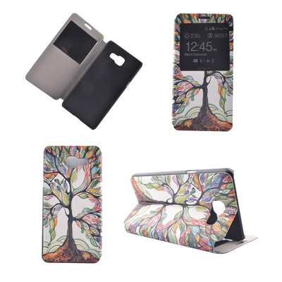 

Colorful Tree Design PU Leather Flip Cover Wallet Card Holder Case for Samsung Galaxy A7 2016/A7100