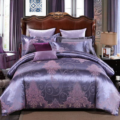 

uya100 print silk cotton bed setbed kit duvet coverbedsheetpillowcase