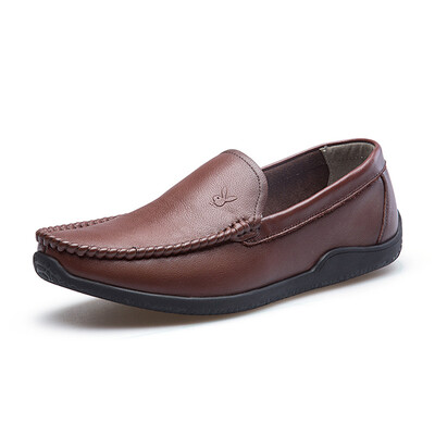 

Playboy wild business casual leather shoes feet lazy shoes round head Carrefour shoes driving shoes men's shoes 6BW549029D01 black 39