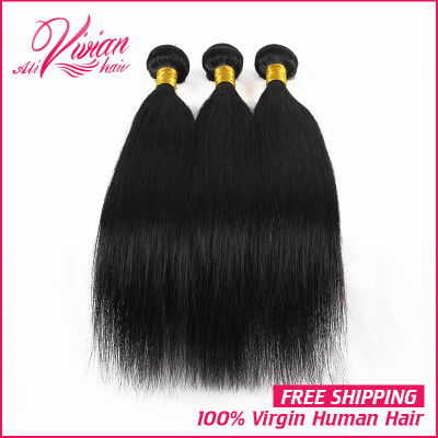 

7A unprocessed malaysian hair human hair weave straight malaysian virgin hair straight 3pcs lot Best malaysian straight hair