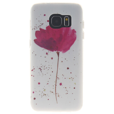 

Purple orchid Pattern Soft Thin TPU Rubber Silicone Gel Case Cover for SAMSUNG GALAXY S7 Edge