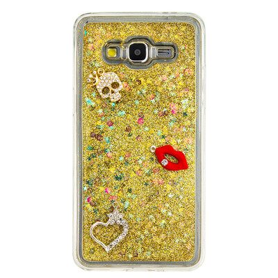 

Динамический Quicksand Блеск наливные Мягкая ТПУ чехол для SAMSUNG G530