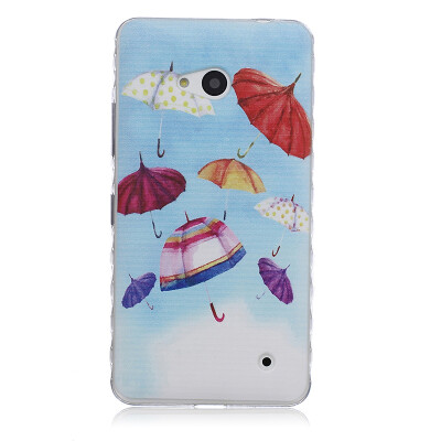 

umbrella Pattern Soft Thin TPU Rubber Silicone Gel Case Cover for Microsoft Lumia 640