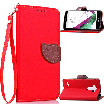 

Red Design PU Leather Flip Cover Wallet Card Holder Case for LG G4 Beat