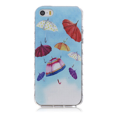 

umbrella Pattern Soft Thin TPU Rubber Silicone Gel Case Cover for IPHONE 55S5SE