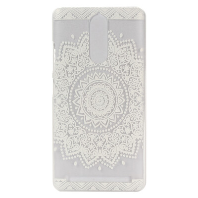 

White Flower Pattern Soft Thin TPU Rubber Silicone Gel Case Cover for Lenovo K5 Note