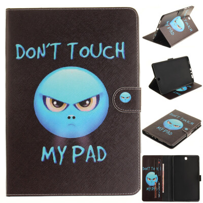 

Anger Style Embossing Classic Flip Cover with Stand Function and Credit Card Slot for SAMSUNG GALAXY Tab A 9.7 T550