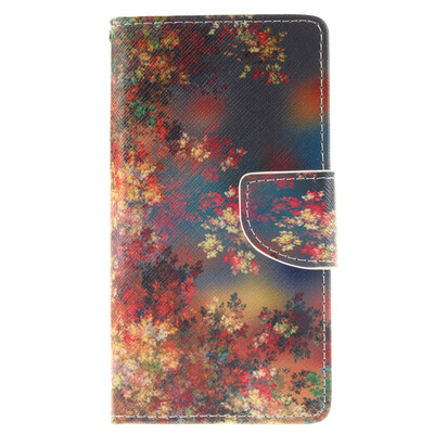 

Colorful flowers Design PU Leather Flip Cover Wallet Card Holder Case for Nokia Lumia 930