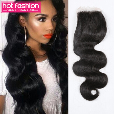 

Free Shipping Hot Fashion Hair Products 8A Peruvian Body Wave Silk Closure 1B Peruvian Virgin Hair Closures Hot Fashion Company
