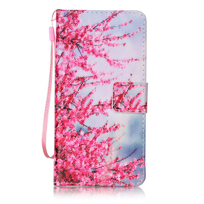 

Plum Blossom Design PU Leather Flip Cover Wallet Card Holder Case for Huawei Honor 7