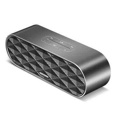 

Keling (Keling) F4 беспроводной Bluetooth спикерфон стерео мини настольные колонки на борту двойной сабвуфер карты портативный музыкальный плеер серого чугуна