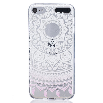 

Белый шаблон Pattern Мягкий Тонкий TPU Резиновый Силиконовый гель Чехол для iPod Touch 5