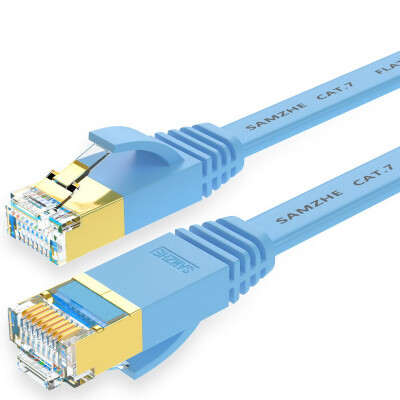 

Shanze SAMZHE CAT-740L Engineering Grade 7 CAT7 Copper-plated Double-shielded High-speed Network Jumper 7 Type of finished cable Network cable Blue 40 meters