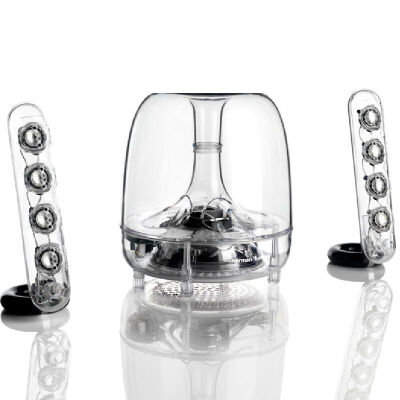 

Harman Kardon SoundSticks III Crystal 3 Speakers Audio Subwoofer Mini Sonic