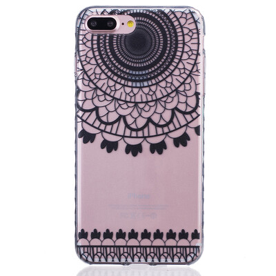

Black wind chimes Pattern Soft Thin TPU Rubber Silicone Gel Case Cover for IPHONE 7 Plus