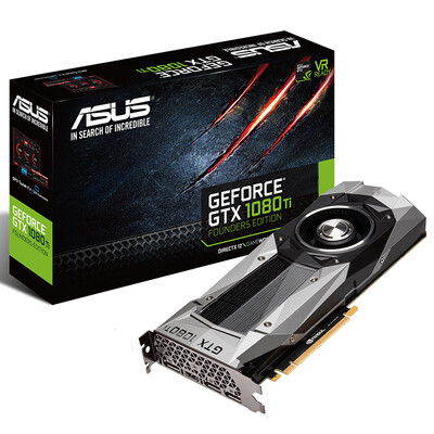 

Asustek (ASUS) GTX1080TI-11G 1480 ~ 1582MHz / 5505MHz 11GB / 352bit GDDR5X графический PCI-E3.0