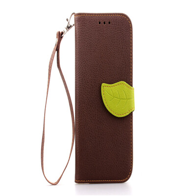 

Brown Design PU Leather Flip Cover Wallet Card Holder Case for HTC One M8